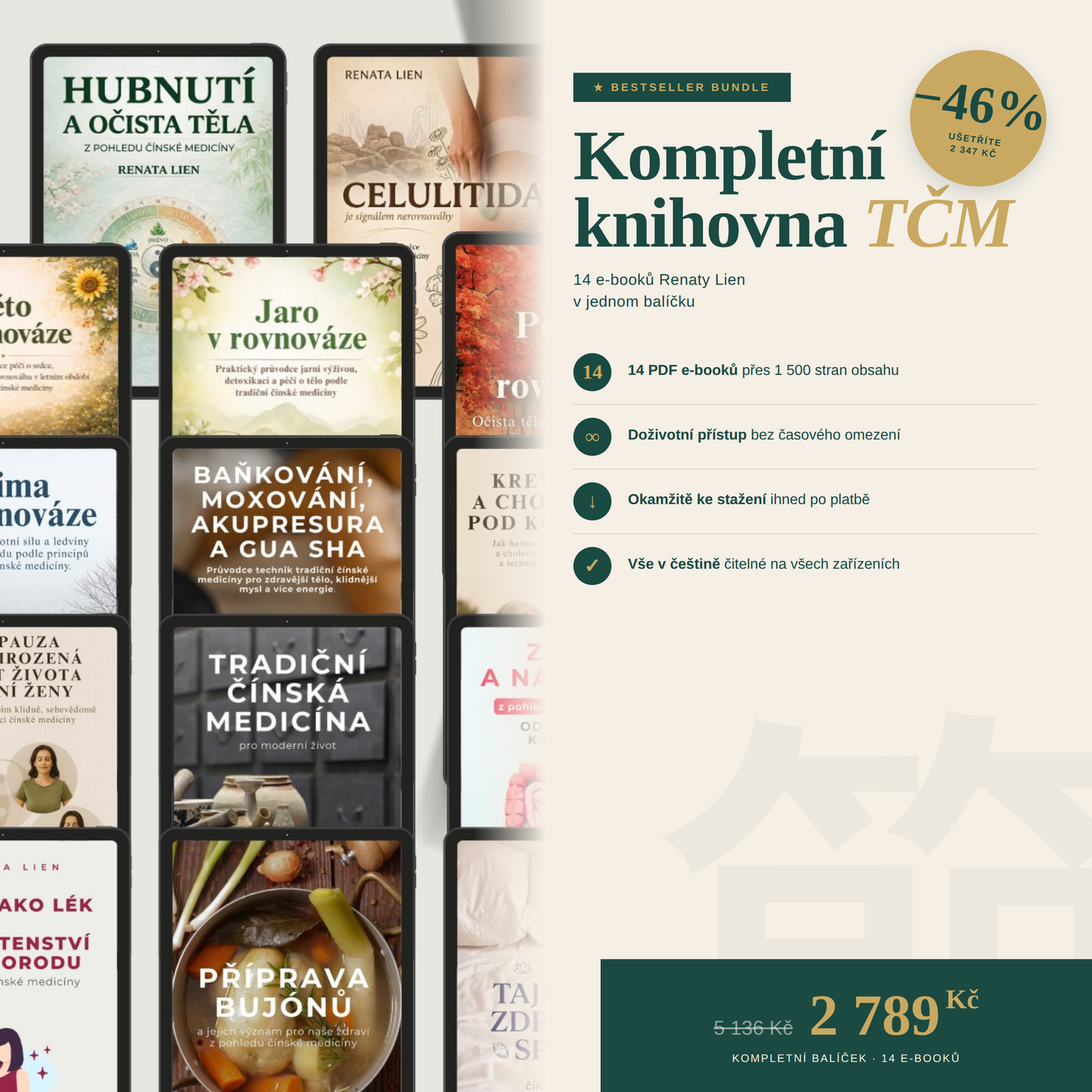 Komplexní zdraví podle TČM - 14 ebooků