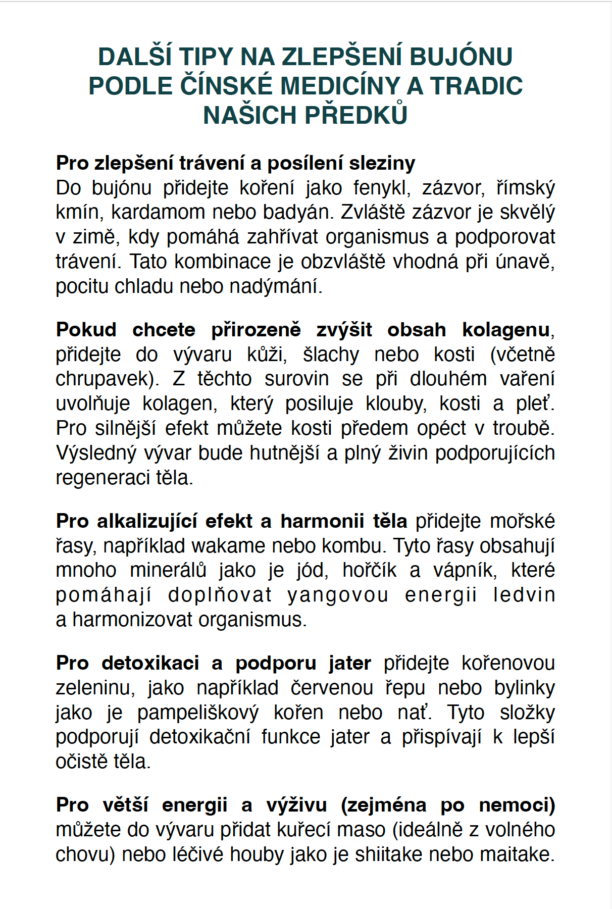 ebook Príprava bujónov a ich význam pre naše zdravie z pohľadu čínskej medicíny - 84 strán 